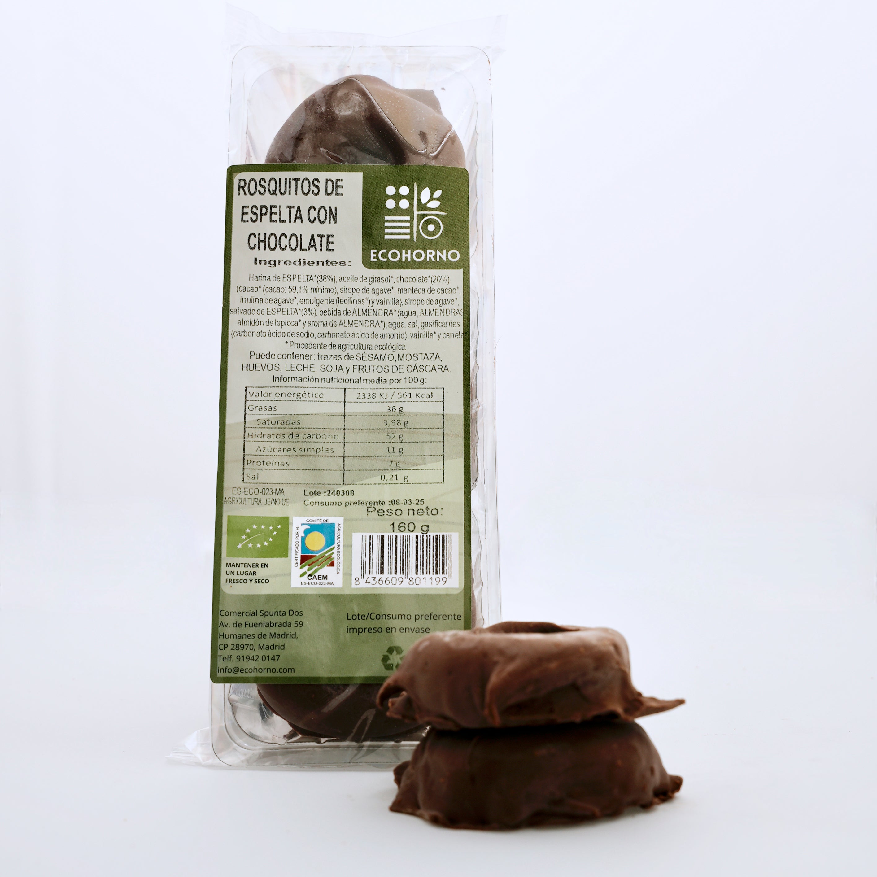 Rosquitos de espelta con chocolate ECO